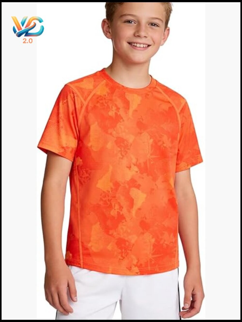 Active T-Shirt Moisture Wicking Performance Tee Quick Dry Athletic Top Youth